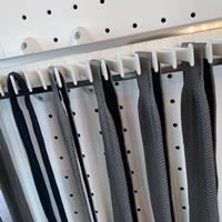 Porte-cravattes à extractions - 32 crochets - blanc-aluminium brillant 3